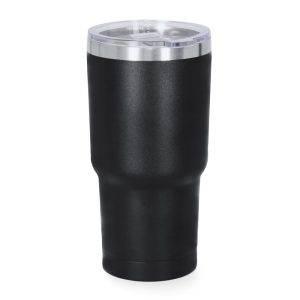 Tasse isotherme 530 ml noir personnalisable avec logo