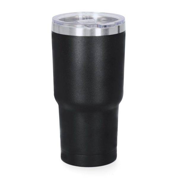 Tasse isotherme 530 ml noir personnalisable avec logo
