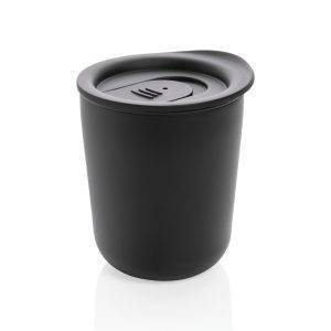 Tasse thermique antibactérienne 250 ml noir personnalisable avec logo