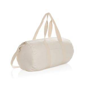 The Impact AWARE™ 285 gsm recycled canvas duffle bag personnalisable