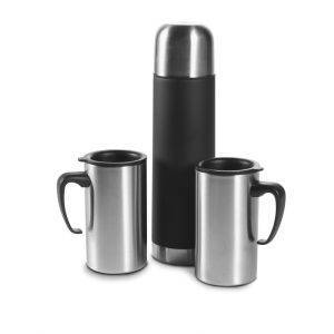 Thermos 500 ml avec 2 gobelets de 260 ml neutre personnalisable