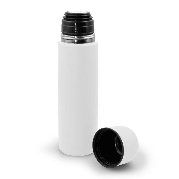 Thermos 500 ml Olympe blanc personnalisable avec logo