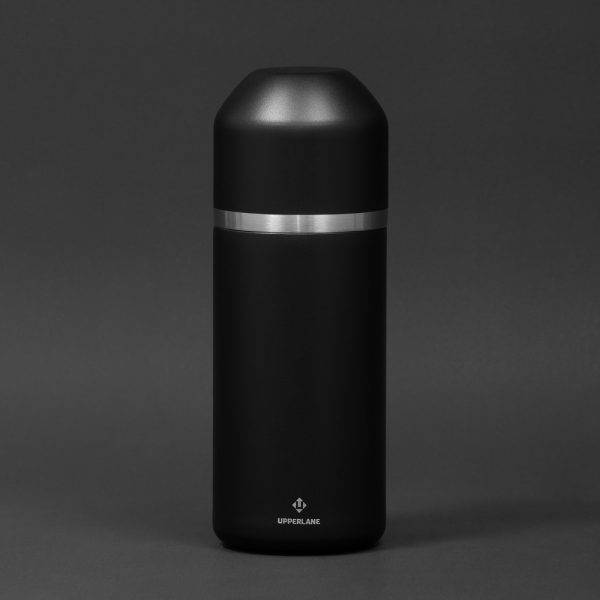 Thermos 700 ml Upperlane noir personnalisable avec logo