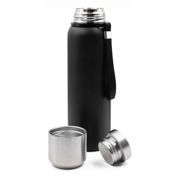 Thermos 750 ml Air Gifts | Charlie noir personnalisable avec logo