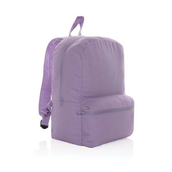 This 285 gsm recycled canvas backpack is a classic personnalisable
