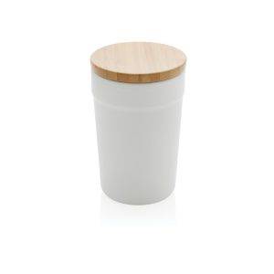 This beautiful tumbler with bamboo lid is made with personnalisable – réf. P433.293