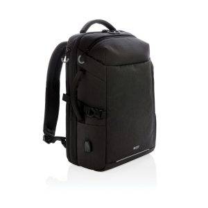 This carry-on travel backpack is intended for personnalisable