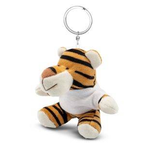 Tigre, porte-clés Orson brun claire personnalisable avec logo
