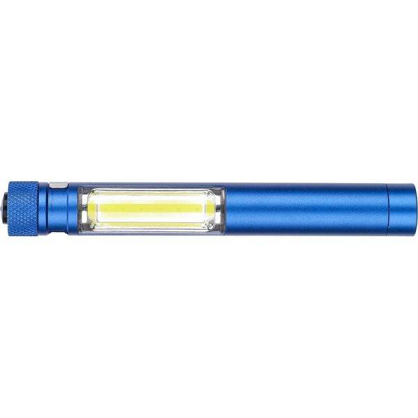 Torche COB bleu clair personnalisable avec logo