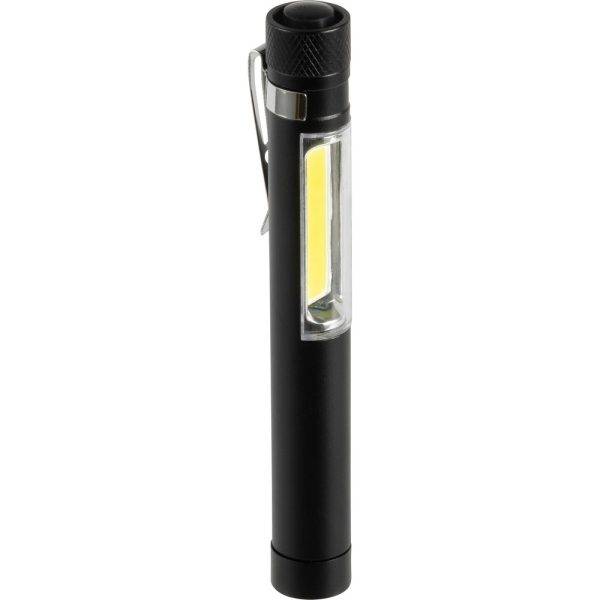 Torche COB noir personnalisable avec logo