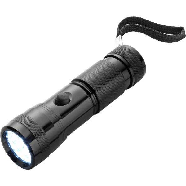 Torche de poche, 14 LED noir personnalisable avec logo