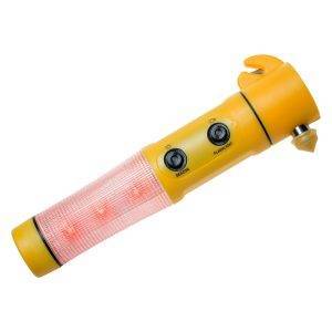 Torche de secours 1 LED, coupe-ceinture, marteau personnalisable – réf. V7735-08