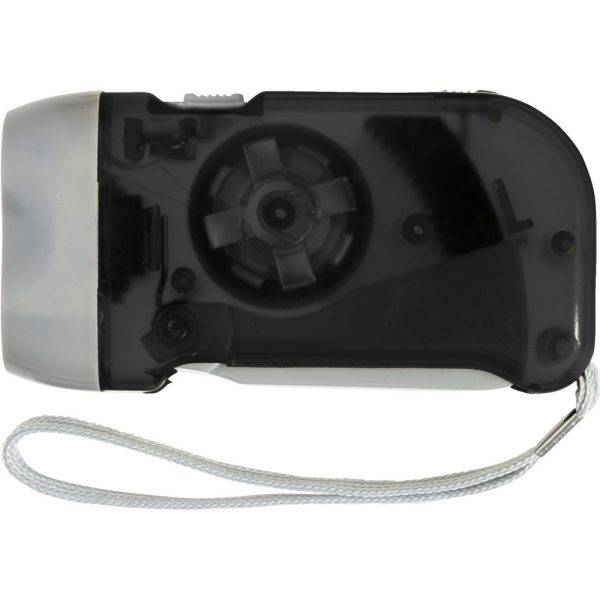 Torche Dynamo, 2 LED noir personnalisable avec logo