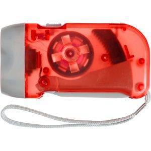 Torche Dynamo, 2 LED rouge personnalisable avec logo
