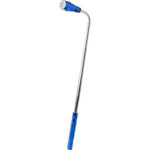 Torche télescopique, 3 LED bleu personnalisable avec logo