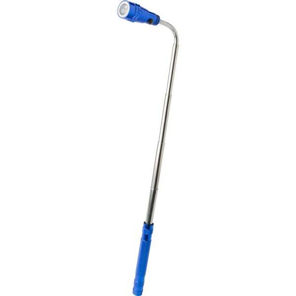 Torche télescopique, 3 LED bleu personnalisable avec logo