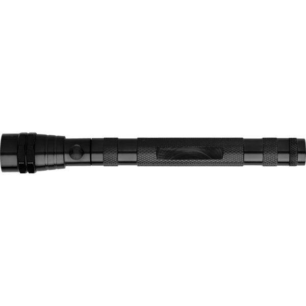 Torche télescopique, 3 LED noir personnalisable avec logo