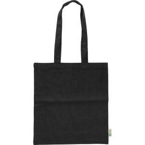 Tote bag, coton noir personnalisable avec logo