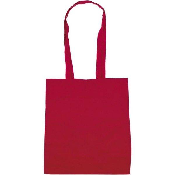 Tote bag, coton rouge personnalisable avec logo