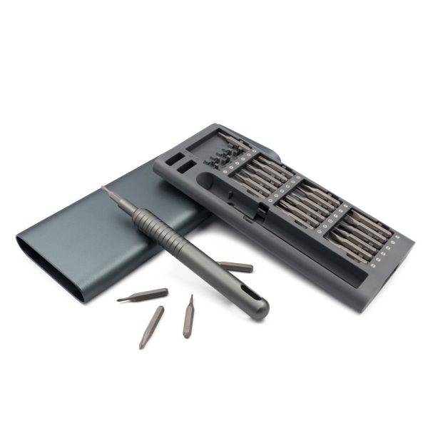 Tournevis, 48 embouts | Quinell graphite personnalisable avec logo