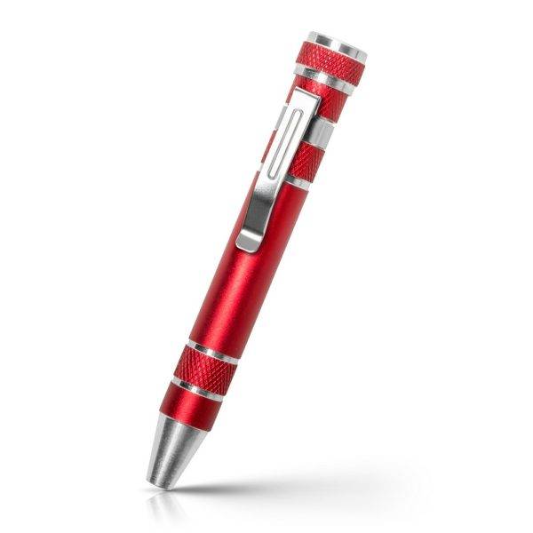 Tournevis Tate rouge personnalisable avec logo