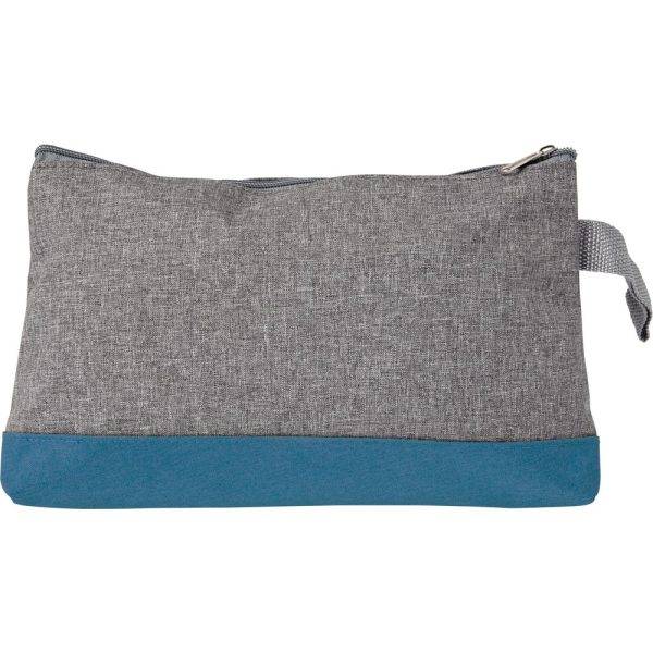 Trousse cosmétique bleu clair personnalisable avec logo