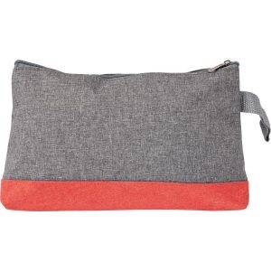 Trousse cosmétique rouge personnalisable avec logo