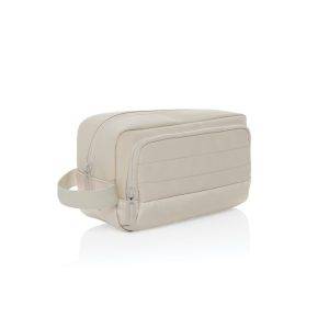 Trousse de toilette en rPET AWARE™ Armond beige personnalisable