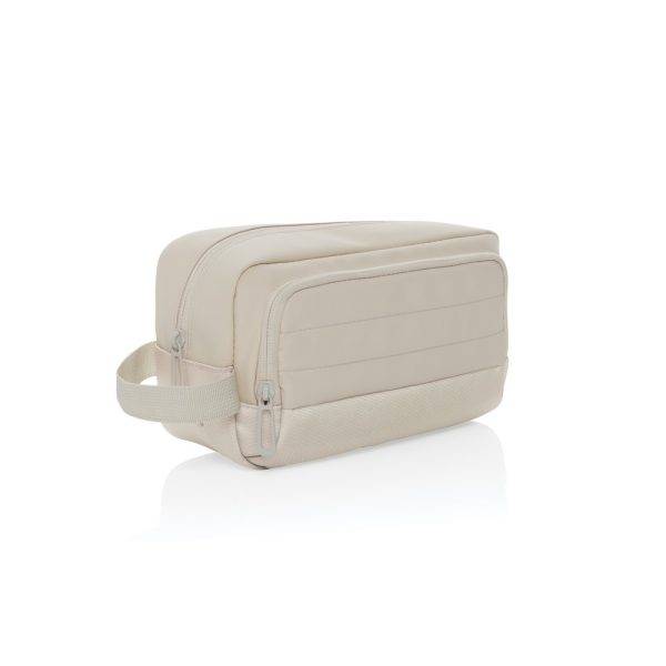 Trousse de toilette en rPET AWARE™ Armond beige personnalisable