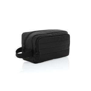Trousse de toilette en rPET AWARE™ Armond noir personnalisable