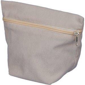 Trousse de toilette gris personnalisable avec logo