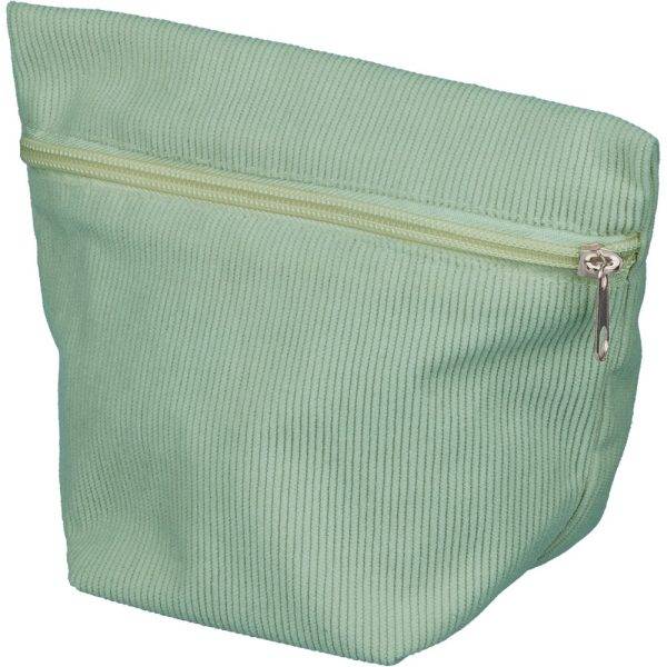 Trousse de toilette vert claire personnalisable avec logo