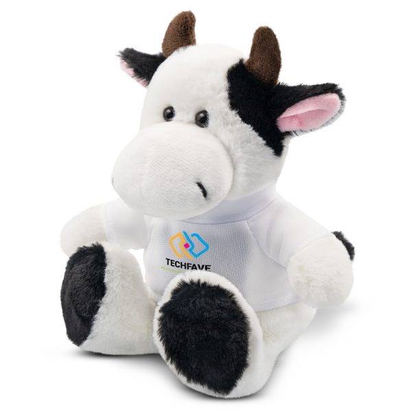 Vache Nancie noir-blanc personnalisable avec logo