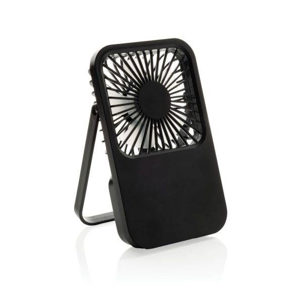 Ventilateur de bureau en plastique recyclé RCS Aervina personnalisable