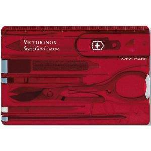 Victorinox Swiss card Classic rouge personnalisable avec logo