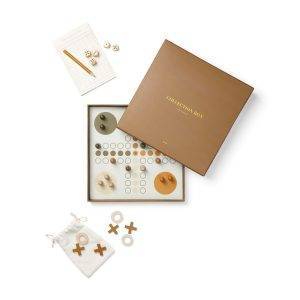 VINGA Coffret de jeux Coffee brun personnalisable avec logo