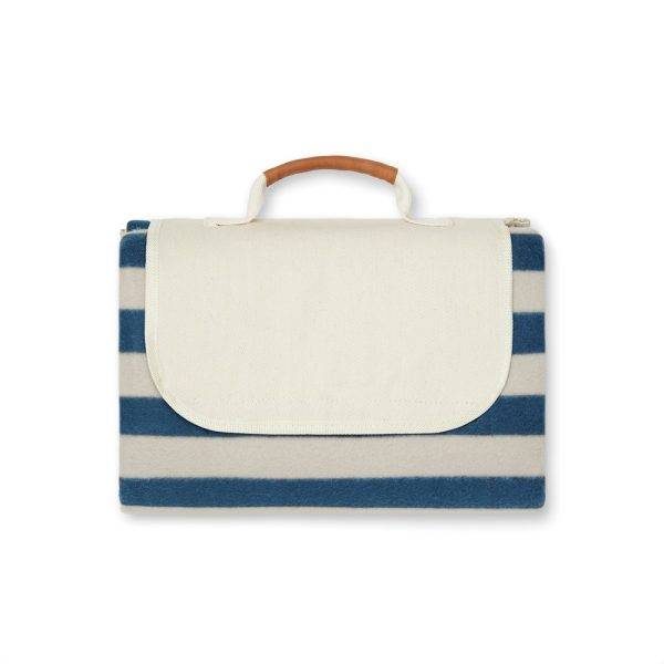 VINGA Couverture de pique-nique en rPET GRS Alba bleu personnalisable