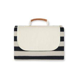 VINGA Couverture de pique-nique en rPET GRS Alba noir personnalisable