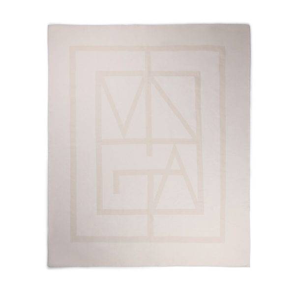 VINGA Couverture GRS Monogram biały personnalisable avec logo