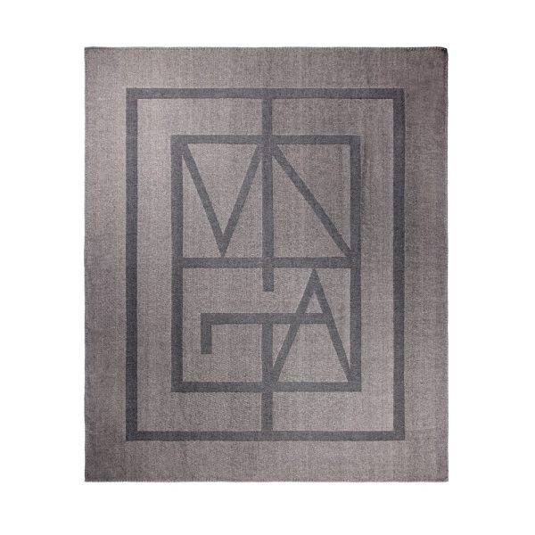 VINGA Couverture GRS Monogram szary personnalisable avec logo