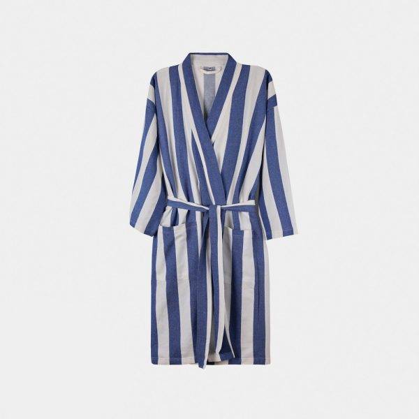 VINGA Peignoir S/M hammam GRS Ornos bleu personnalisable avec logo
