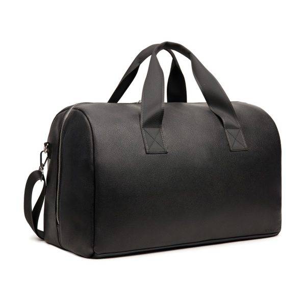 VINGA Sac week-end en PU recyclé RCS Bermond noir personnalisable