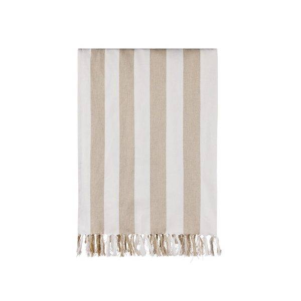 VINGA Serviette hammam GRS Ornos beige personnalisable avec logo