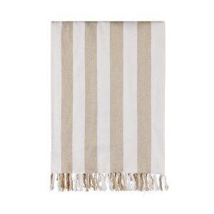 VINGA Serviette hammam XXL Ornos GRS beige, white personnalisable