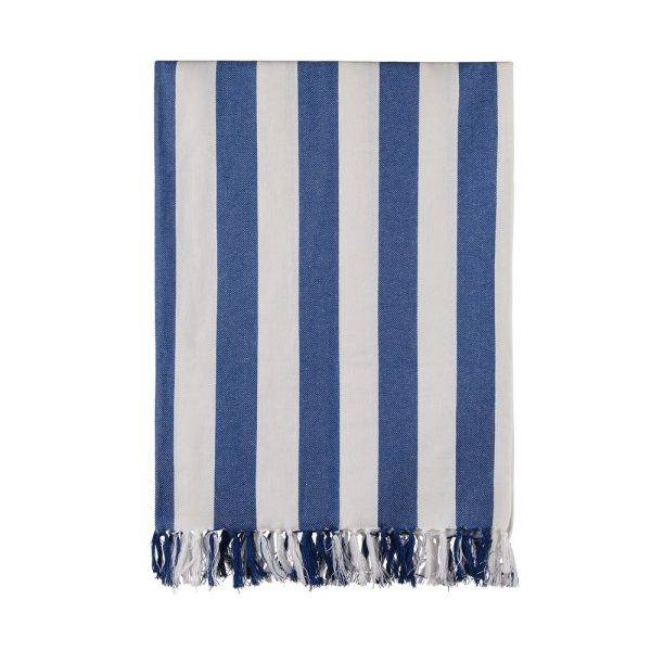 VINGA Serviette hammam XXL Ornos GRS blue, white personnalisable