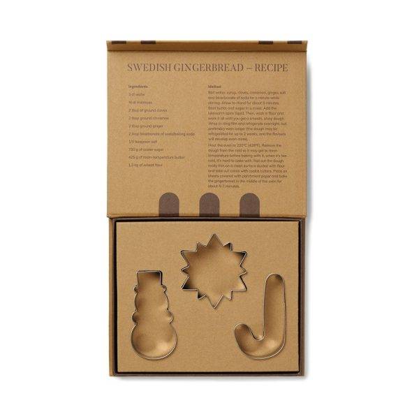 VINGA Set de 3 emporte-pieces Classic gris personnalisable avec logo