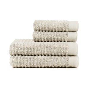VINGA Set de 4 serviettes Landro blanc personnalisable avec logo