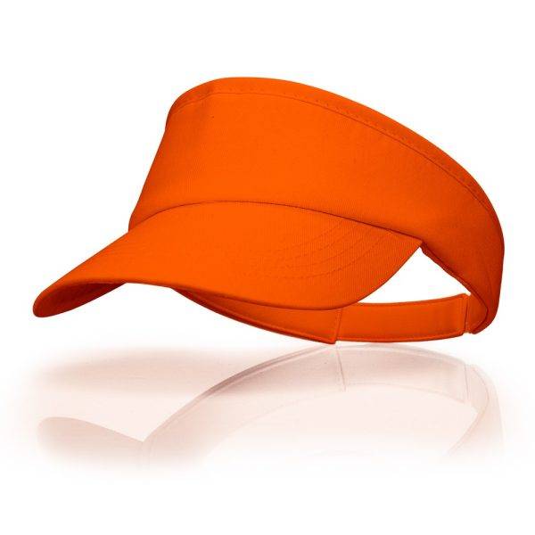Visière Angelos orange personnalisable avec logo